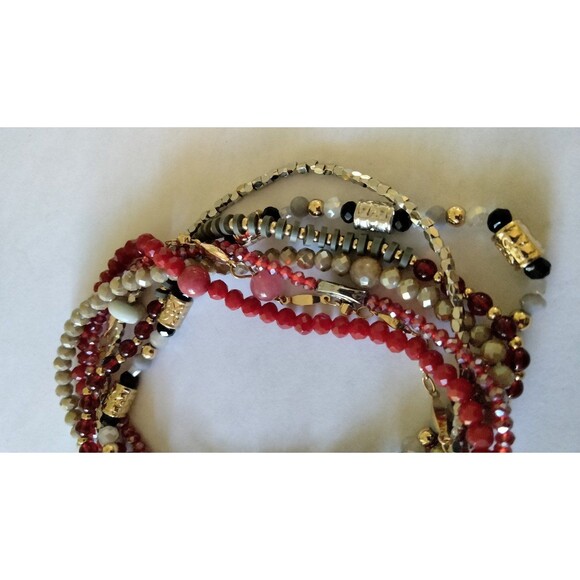 Layered beaded bracelet  - adjustable  BOHO - Picture 3 of 3